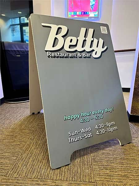 Custom sidewalk signs